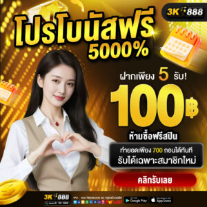 3k888 ฝากถอนทรูวอลเล็ต ออโต้ ไม่มีขั้นต่ำ รวดเร็ว